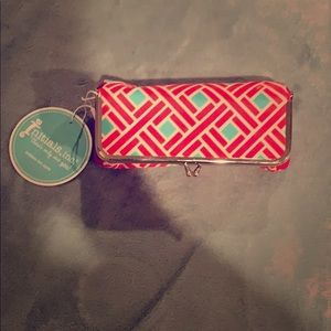 NWOT Initials Inc Makeup Bag with Mirror